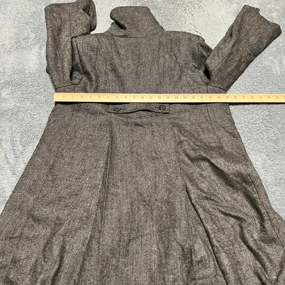 CAbi Shakespeare Jacket Womens 8 #169 Brown Tweed Coat Wool Blend - Picture 5 of 7